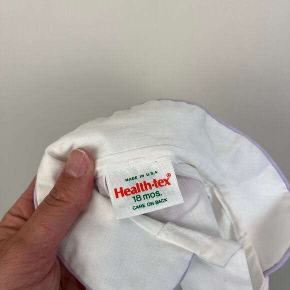 Vintage Healthtex Long Sleeve White Ruffle Blouse 18 Months USA - Picture 4 of 7